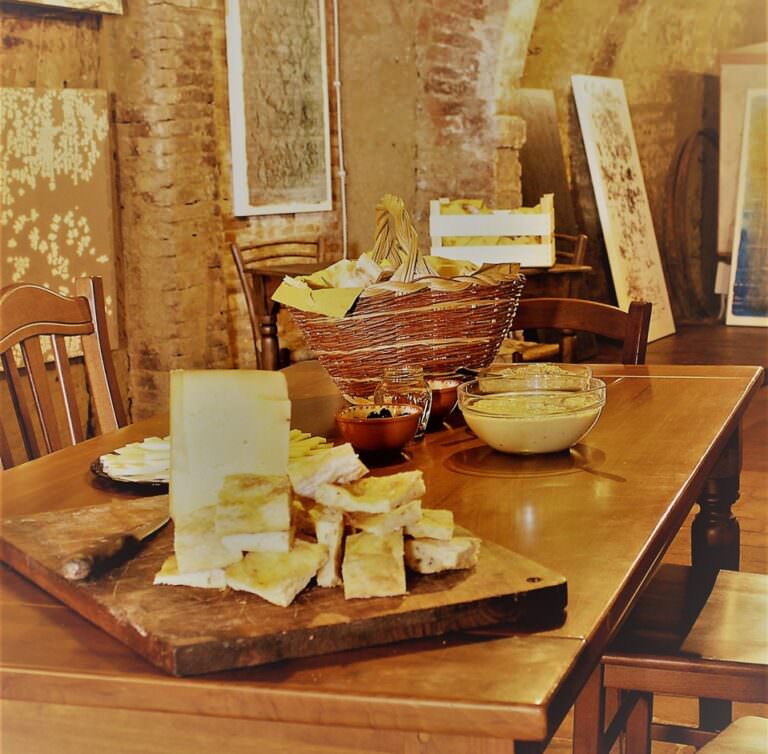 Wine tasting at a typical Tuscan winery