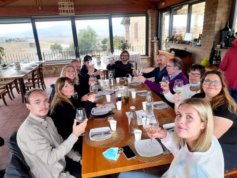 Wine tasting with view