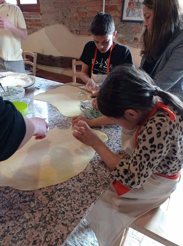 Pasta making class at Rita's farm