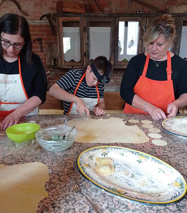 Stuffed ravioli with ricotta cheese and spinach