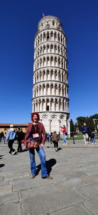 Our guide Moira in Pisa