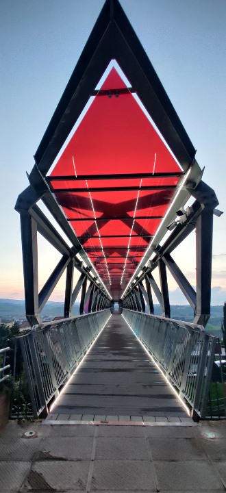 Modern art architecture in Peccioli