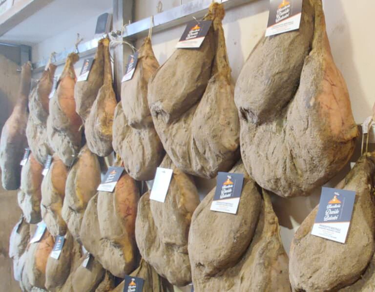 Typical Tuscan prosciutto