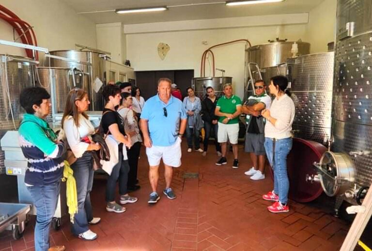 Wine tasting at in Volterra