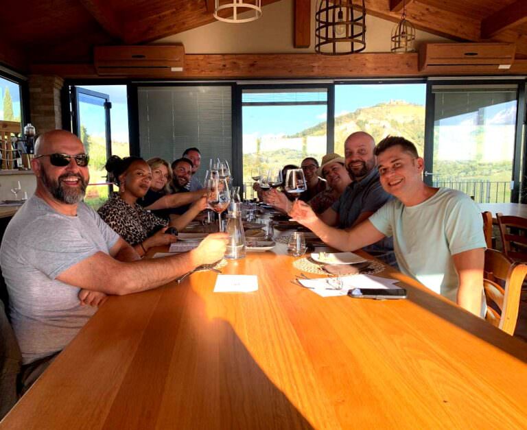 Wine tasting with Claudia