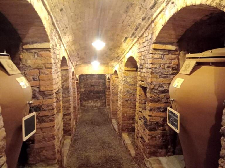 Wine ageing in the terracotta jars