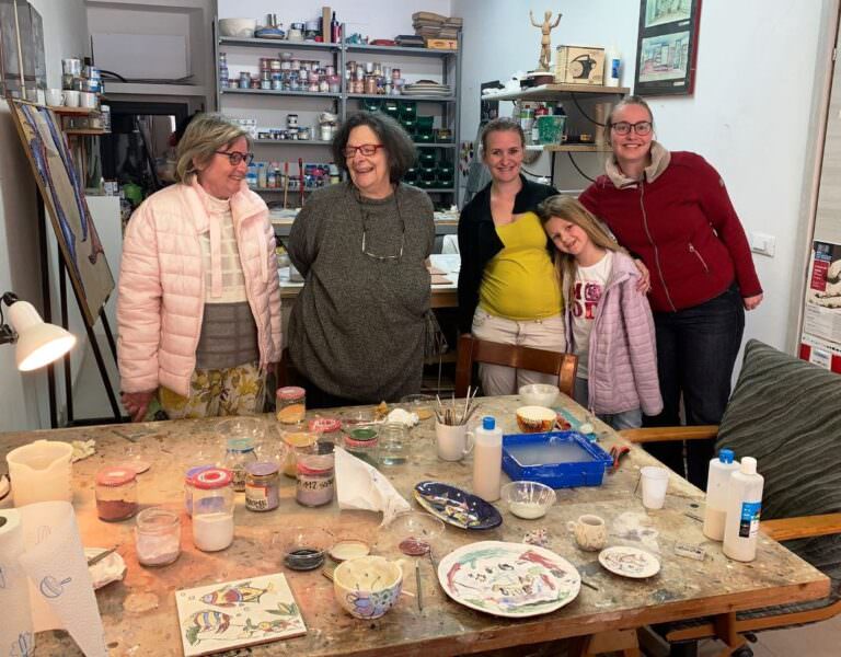 Private decorating class in Montaione