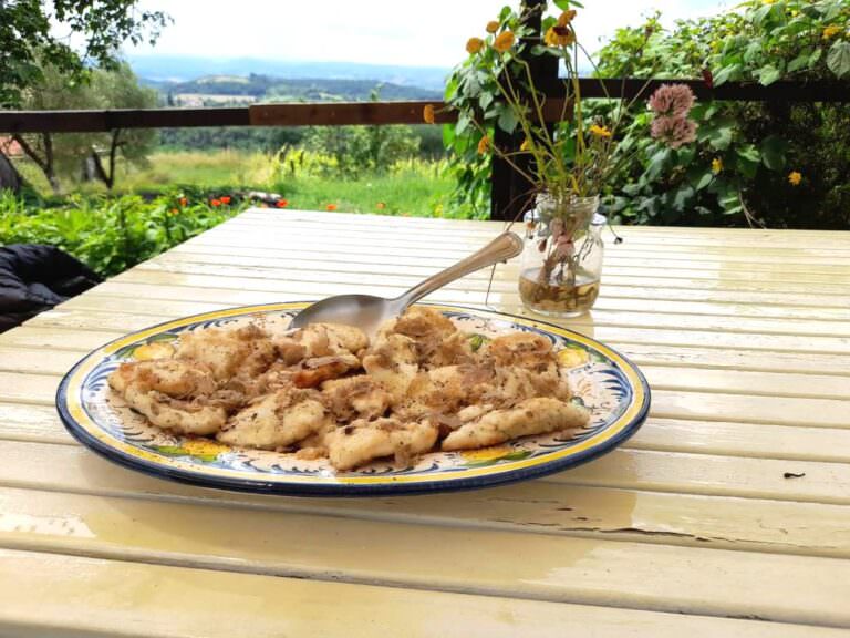 Truffle based lunch at Rita's farm