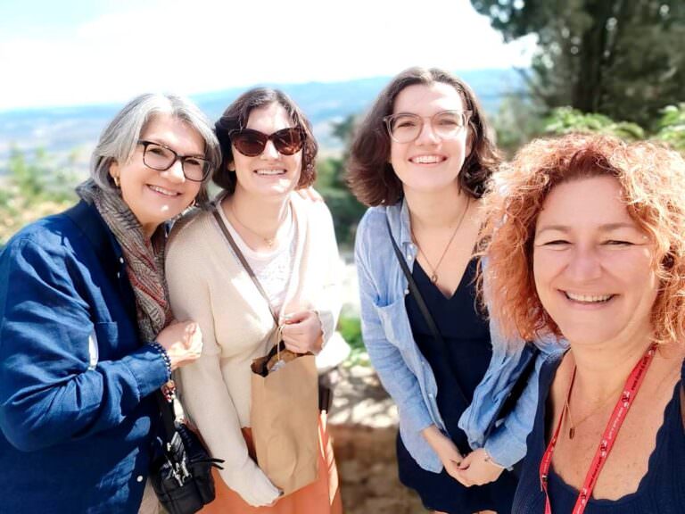 Exploring the wonderful town of Volterra with our guide Moira