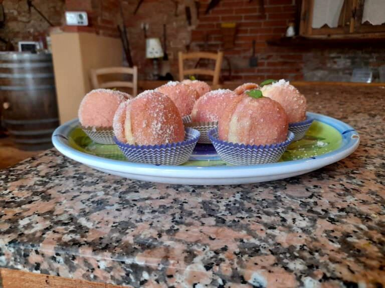 Typical tuscan dessert with Alchermes liquor