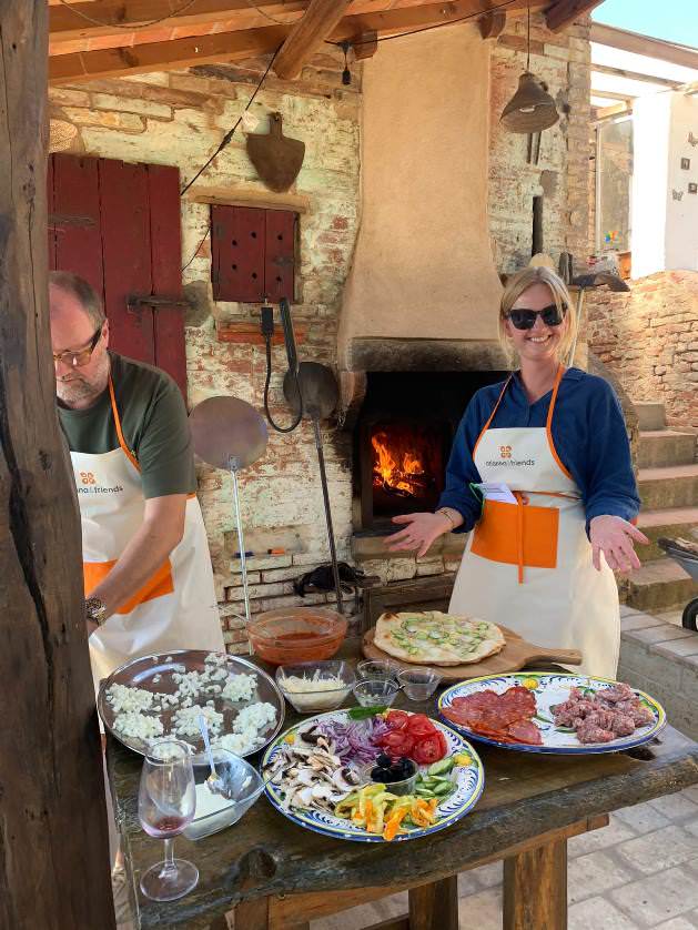 My Tuscan kitchen cooking class with focus on pasta and pizza making