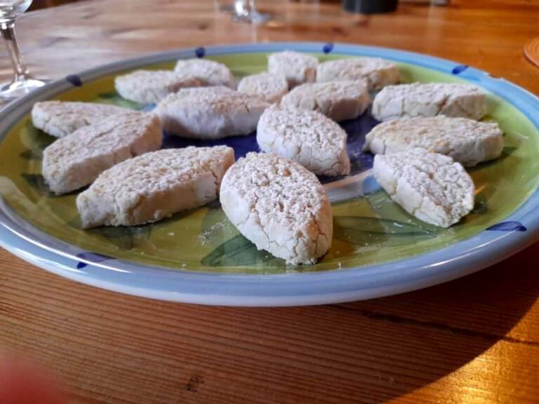 Typical Christmas biscuits mad of almond