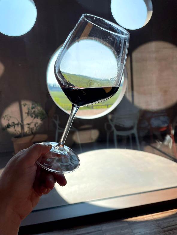 Typical Tuscan red wine