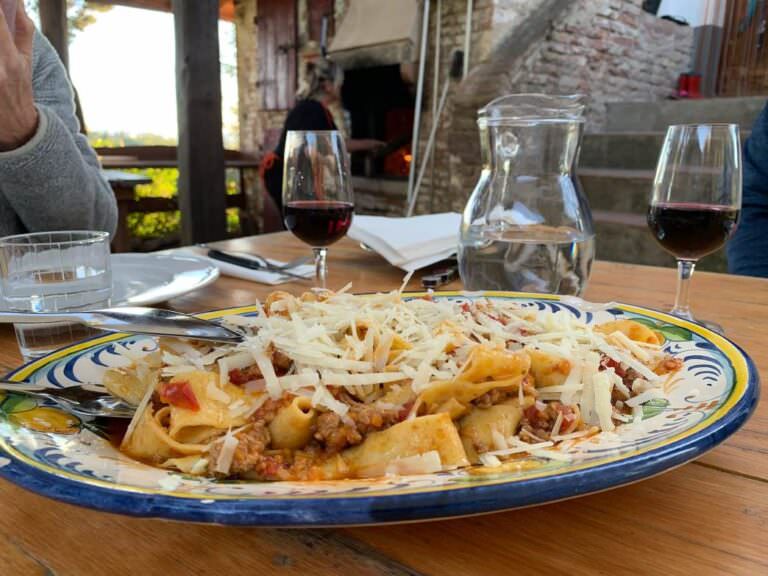 Tuscan meat sauce made by our guests