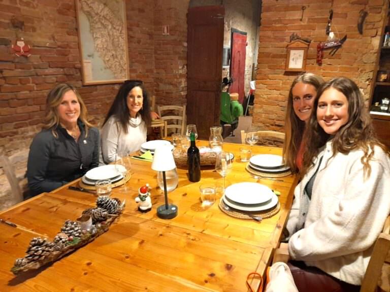 Typical dinner at My Tuscan kitchen cooking school