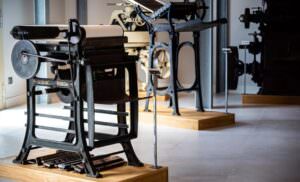 Typical Tuscan machinery at the pasta museum