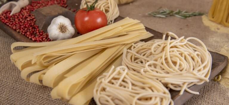 Pasta tasting at the pasta factory in Pontedera