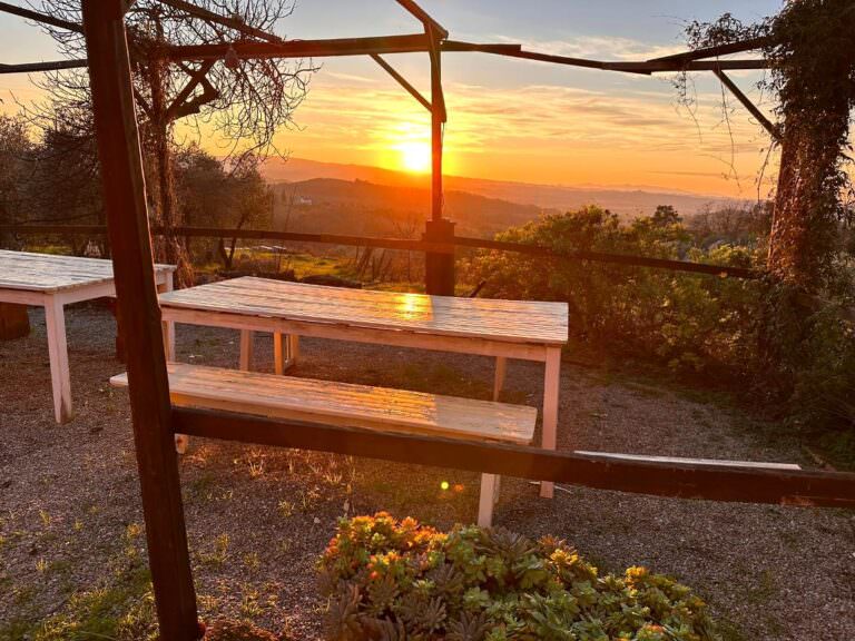 Sunset at My Tuscan Kitchen