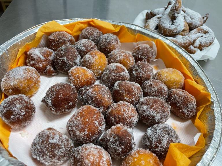 Typical carnival biscuits made at Rita's farm