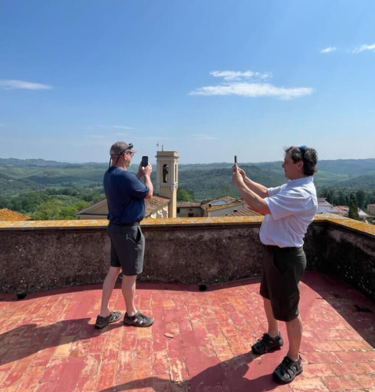 Breathtaking view from the tower in Ghizzano