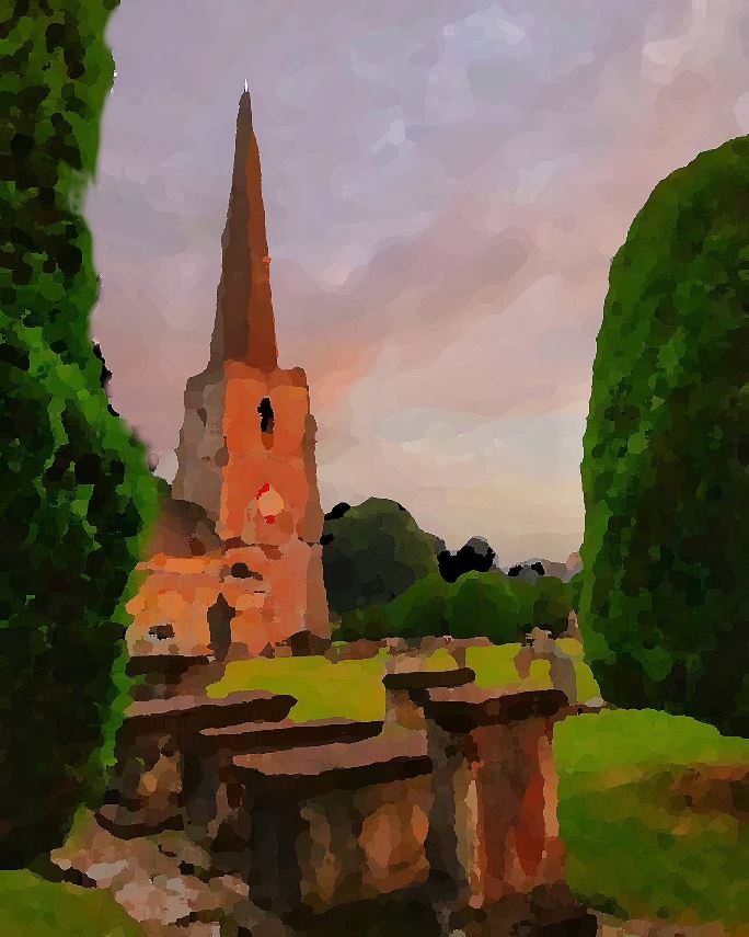 Painting with Tara and Brenton at a villa near Peccioli in Tuscany