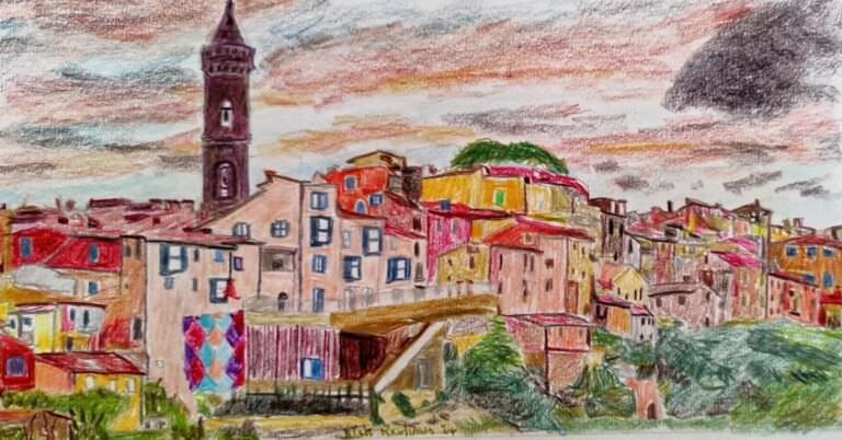 Painting the village of Peccioli