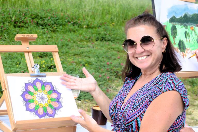 Lovely painting experience near Peccioli