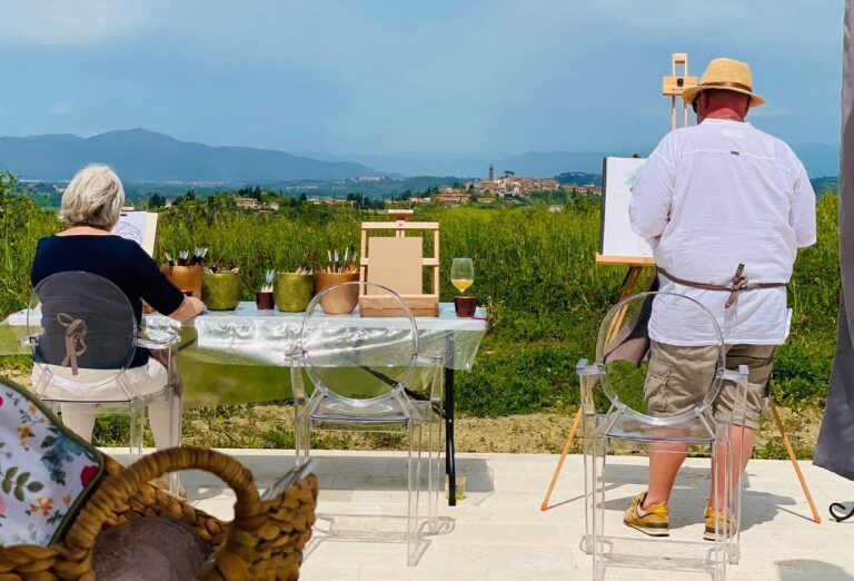 Painting with friends