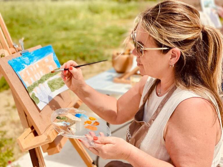 Painting experience near Peccioli