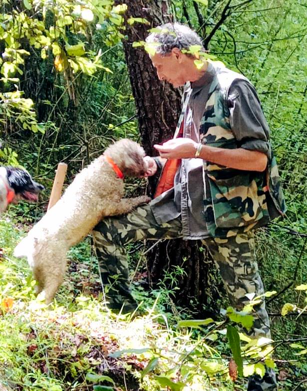 Riccardo the truffle hunter in San Miniato
