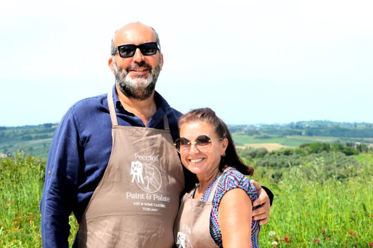 The owners of the wonderful villa near Peccioli