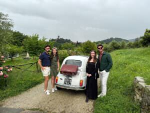 Driving 500 car through the Pisan hills