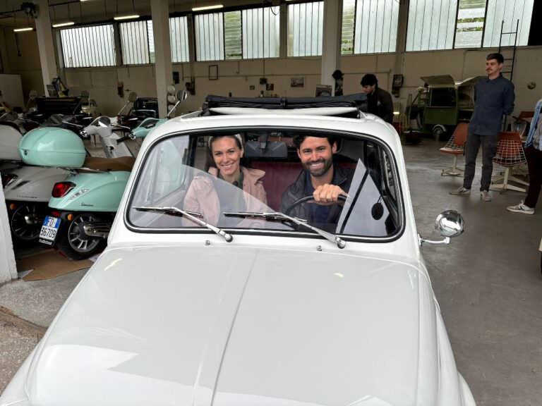 Private tour with 500 car through the Pisan hills