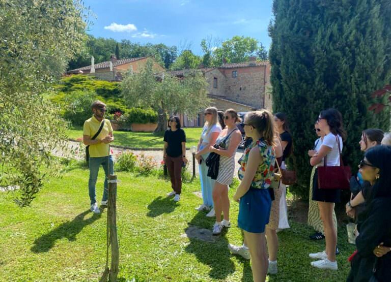 Visiting the olive mill near Volterra