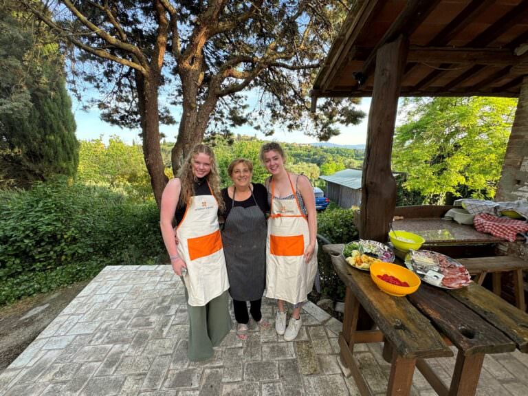 Group pizza event in Montefoscoli area