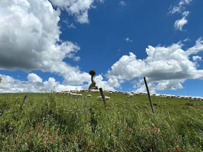 The wonderful location of the cheese farm in Volterra