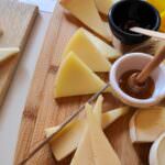 Typical pecorino cheese served at the restaurant in Lari