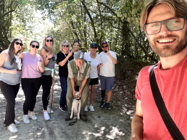 Group picture after the truffle experience