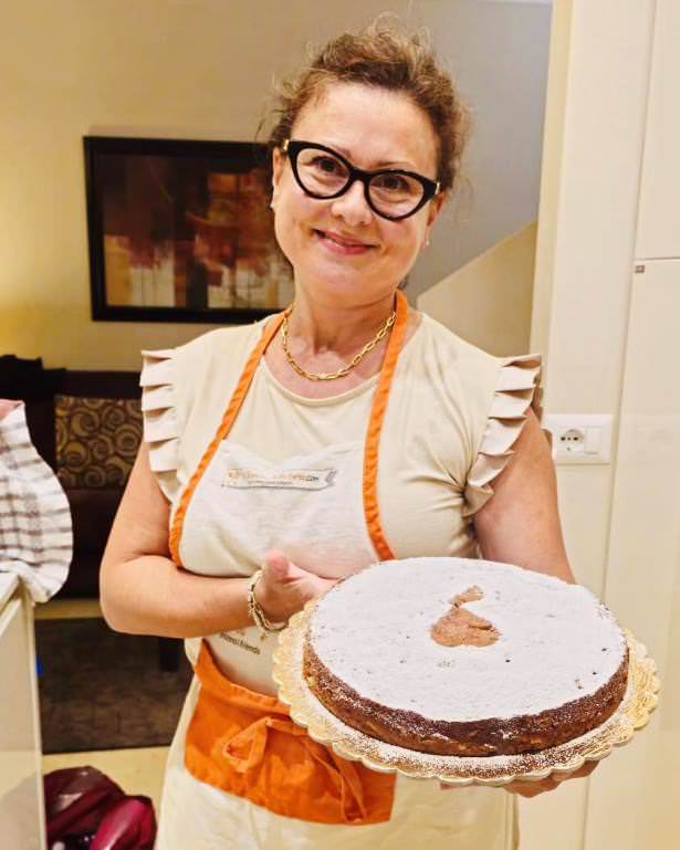 Our chef Elisabetta preparing the best meal