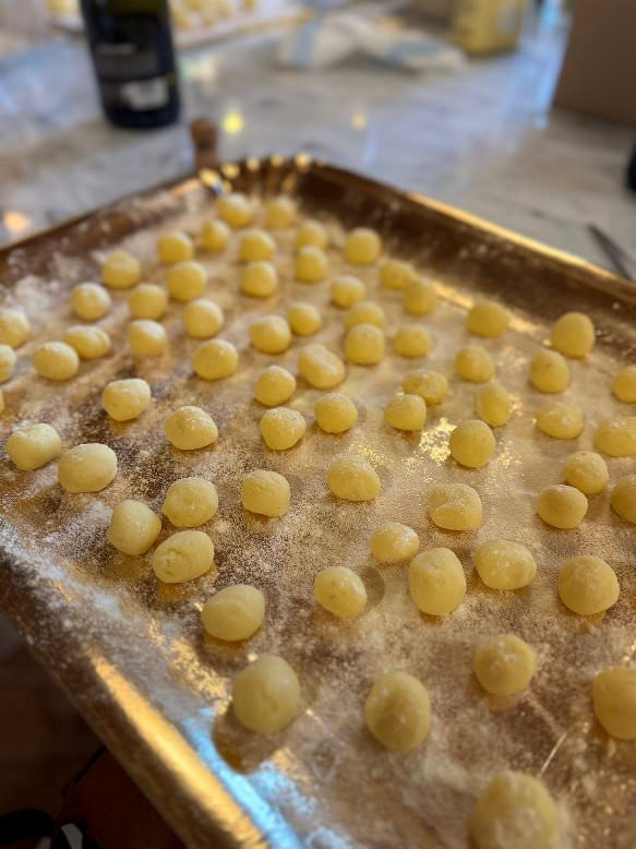Hand made gnocchi