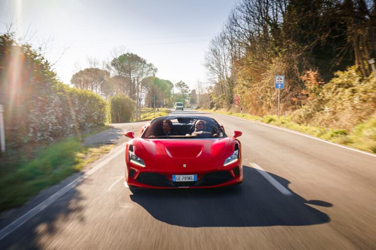 Driving Ferrari cars