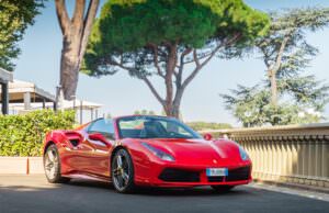 The very famous Italian Ferrari car