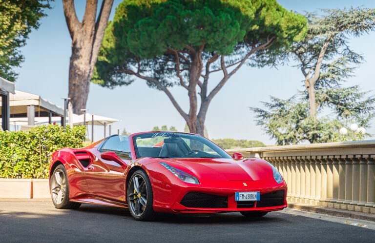 The very famous Italian Ferrari car