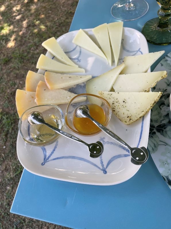 Cheese and honey tasting experience