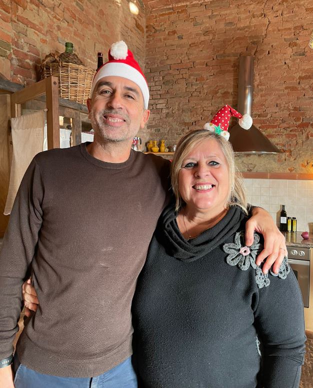 Cooking class for group during Christmas time