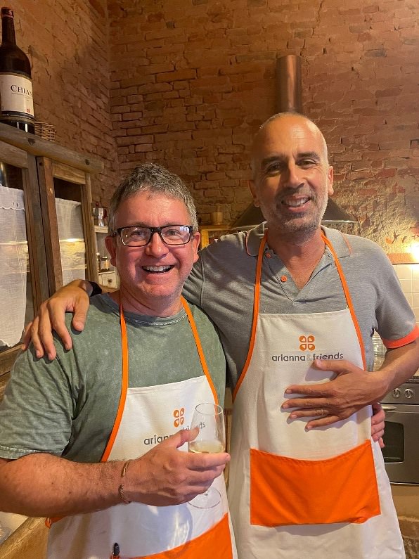 Happy faces after a cooking class at Rita's farm