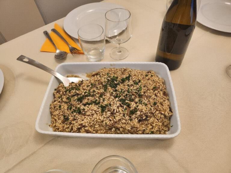 Risotto cooked by Arianna & friends' staff