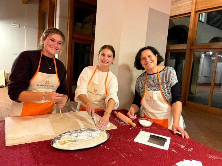 Pasta making class at La Spinetta winery
