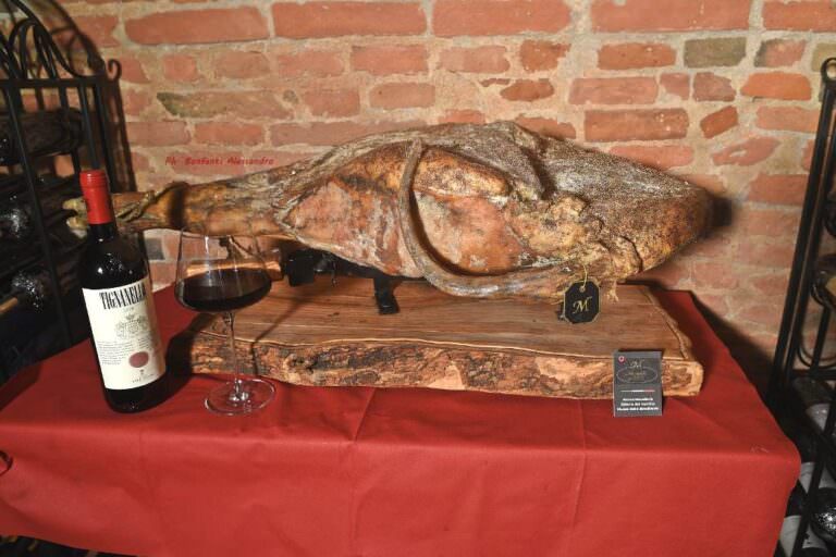 Typical Tuscan prosciutto