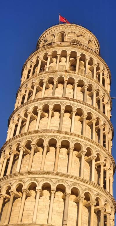 The leaning tower of Pisa